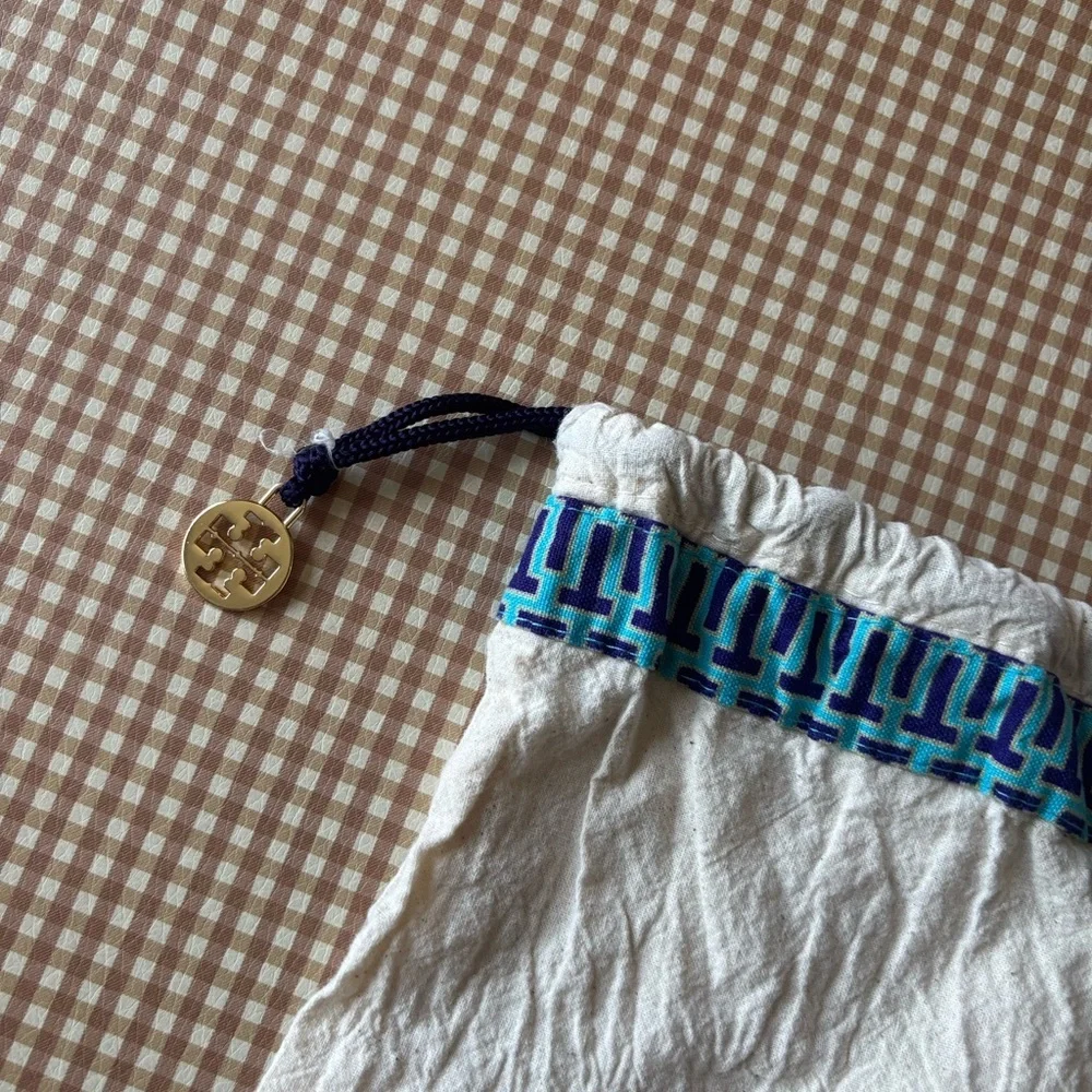 Tory‎ Burch Flats purse dust bag with drawstring
